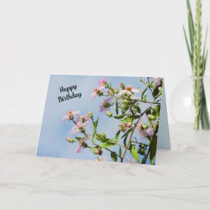 Cartão Flores Rosa Personalizam Este Aniversário