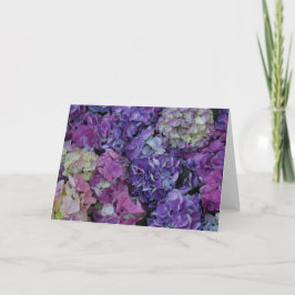 Cartão Flores Roxas