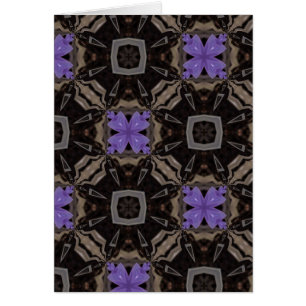 Cartão Flores Roxas