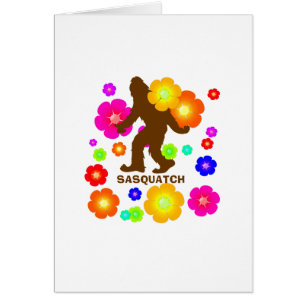 Cartão Flores Sasquatch