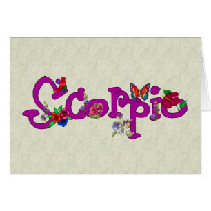 Cartão Flores Scorpio