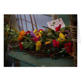 Cartão Flores secadas