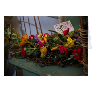 Cartão Flores secadas