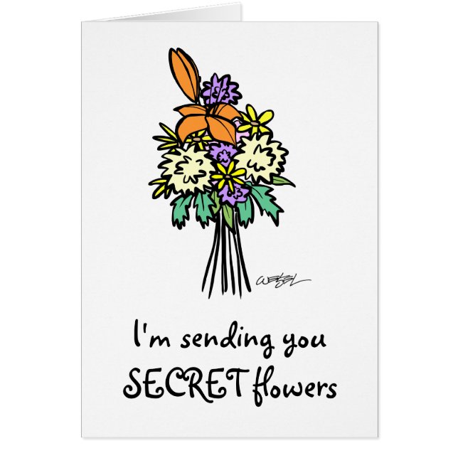 Cartão Flores Secretas (Frente)
