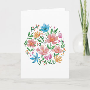 Cartão Flores selvagens