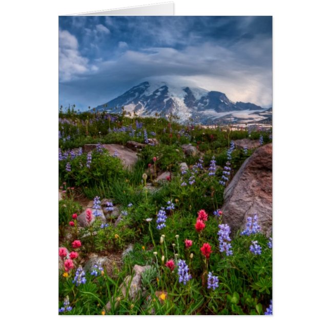 Cartão Flores selvagens (Frente)