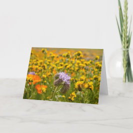 Cartão Flores selvagens no Bloom