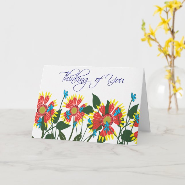 Cartão Flores silvestres (Flor Amarela)