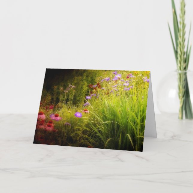 Cartão Flores silvestres (Frente)