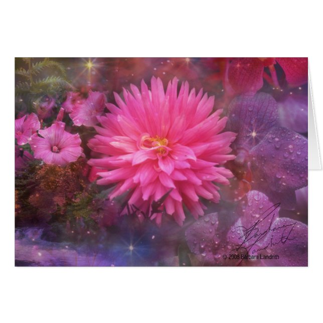 Cartão Flores - Um Buquê visual para a mãe (Frente horizontal)