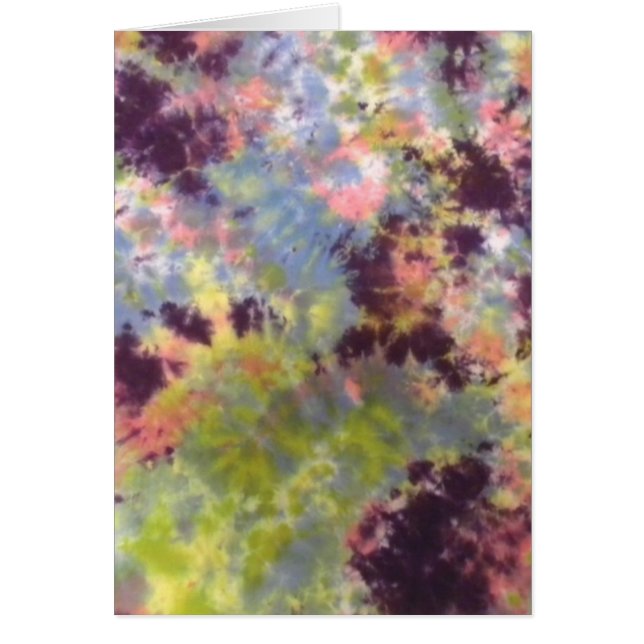 Cartão Flores Van Gogh nos roxos (Frente)