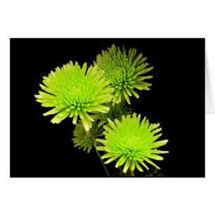 Cartão Flores Verdes
