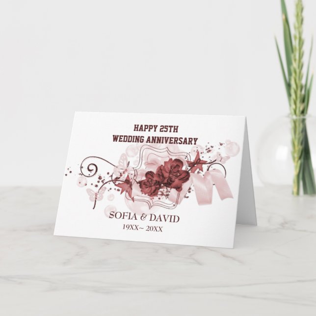 Cartão Flores Vermelhas (Frente)