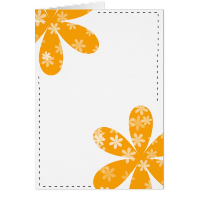 Cartão Floresce a laranja (Frente)