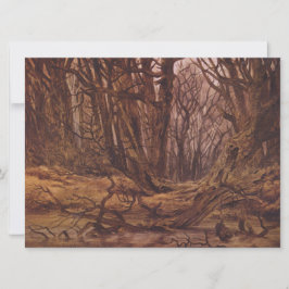 Cartão Floresta Alemã na Fall Season