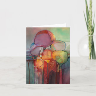 Cartão Floresta através das árvores • Michelle Abrams -