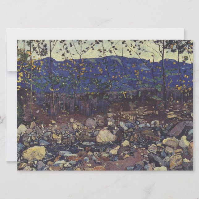 Cartão Floresta Brook em Leissigen, Suiça (Paisagem) (Frente)