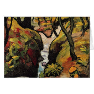 Cartão Floresta Brook por August Macke Expressionismo Vin