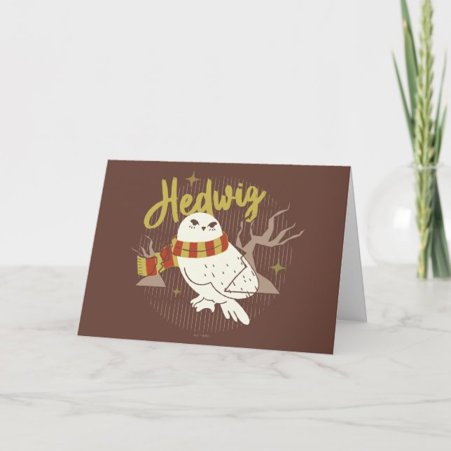 Cartão Floresta Caprichosa Desenho Hedwig (Frente)
