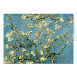 Cartão Floresta de Amêndoa Brilhante por Van Gogh