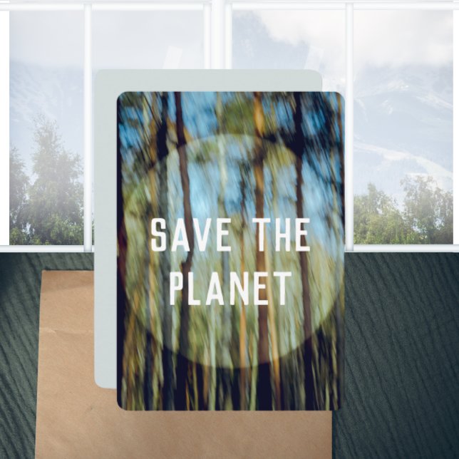 Cartão Floresta de pinheiro sunny (Criador carregado)