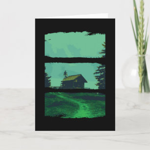 Cartão floresta,design florestal