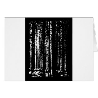 Cartão floresta do pinho