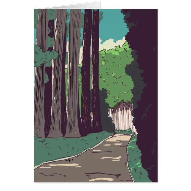 Cartão Floresta Japonesa (Frente)