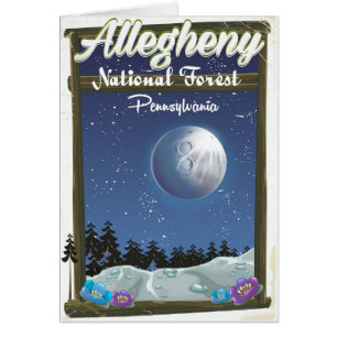 Cartão Floresta Nacional Allegheny Pensilvânia