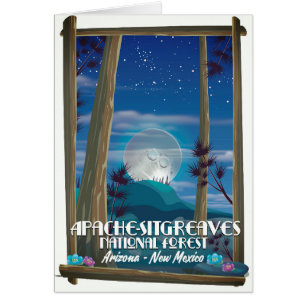 Cartão Floresta Nacional de Apache-Sitgreaves
