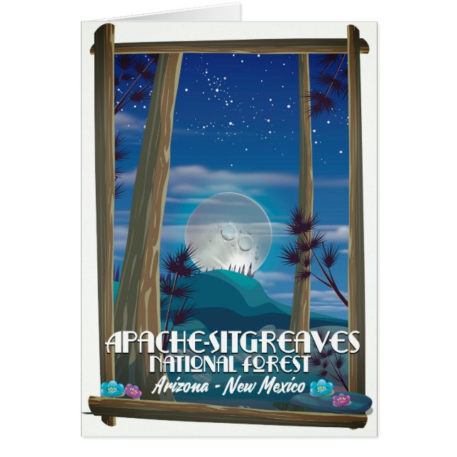 Cartão Floresta Nacional de Apache-Sitgreaves (Frente)