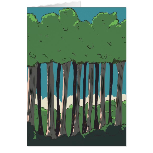 Cartão Florestas Japonesas (Frente)