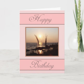 Cartão Flórida Sunset Birthday Deseja