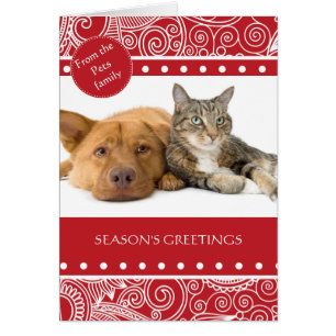 Cartão Flower Jungle season's Greetings