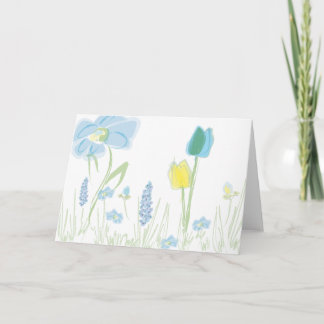Cartão Flower Notecard number three