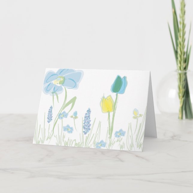 Cartão Flower Notecard number three (Frente)