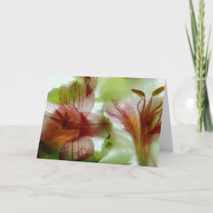 Cartão Flowers in ice