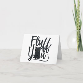 Cartão Fluff Você, VAZIO De Humor Gato