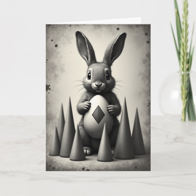 Cartão Fluffy Friend Egg Keepsake Card (Frente)