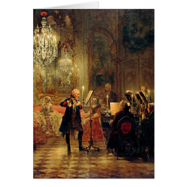 Cartão Flute Concert com Frederick o Excelente (Frente)