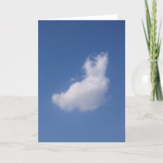 Cartão Flutuador do coelho