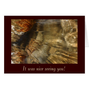 Cartão Flutuando Foto Riverbed