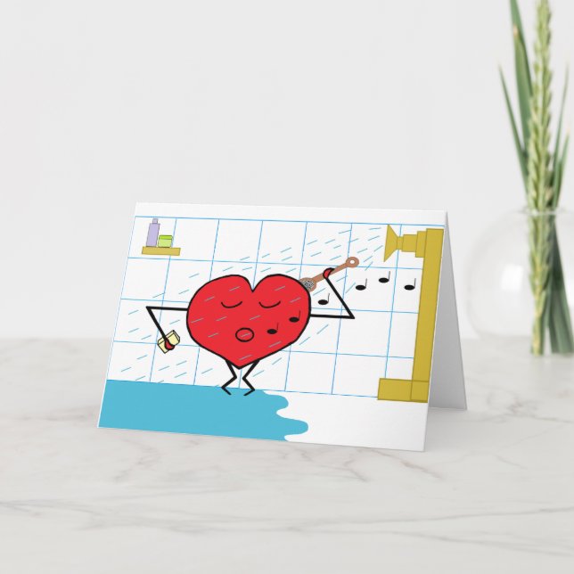 Cartão Fluxo de Amor no Chuveiro: (Frente)