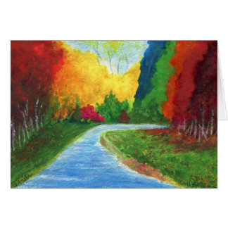 Cartão Fluxo de outono