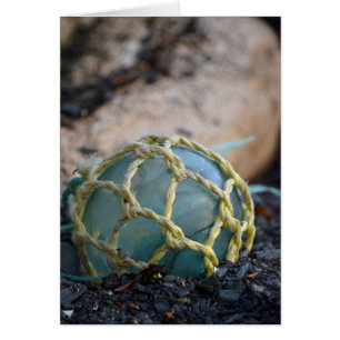 Cartão Fluxo De Pesca De Vidro, Vertical