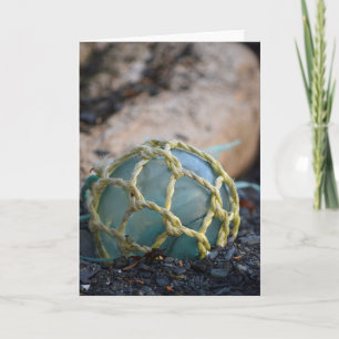 Cartão Fluxo De Pesca De Vidro, Vertical