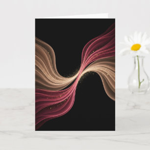 Cartão Fluxo Eterno de Amor — Arte Romântica Abstrata
