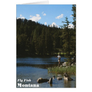 Cartão Fly Fish Montana