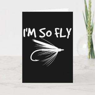 Cartão Fly Fishing Presente Engraçado para Pescador - Est