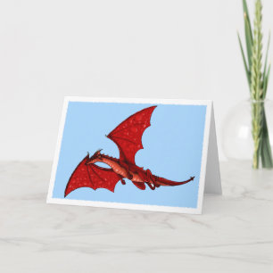 Cartão Flying dragon greeting card